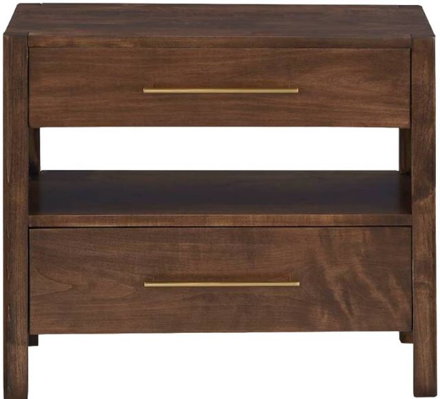 Bassett® Furniture BenchMade Parkway Tobacco Nightstand with Charger-1