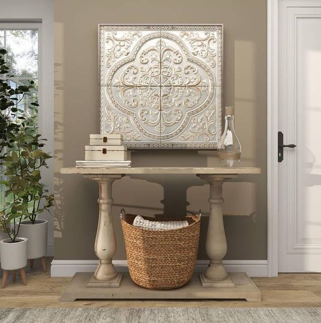 Deco Marche Gray Scroll Home Wall Decor-4
