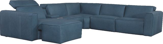 Palliser® Furniture Customizable Colton 6-Piece Power Reclining Sectional with Storage Console-1