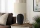 Monarch Specialties Inc. Black Rattan/Ivory Shade Table Lamp -2