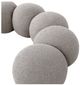 Meridian Furniture Apollo Taupe 75" Boucle Fabric Upholstered Bench-4