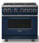 Viking® 7 Series 36" Slate Blue Pro Style Natural Gas Range-0