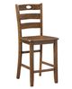 Mazin Furniture Stowe 5-Piece Wallnut Counter Height Dining Set-4