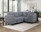 Homelegance® Walterboro 4-Piece Dark Gray L-Shape Sectional-1