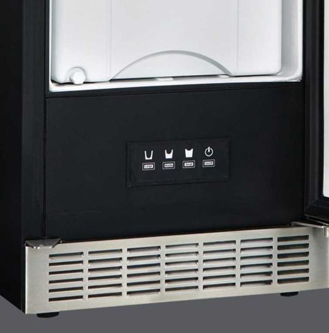 Silhouette® 15" 32 lb. Stainless Steel Under The Counter Ice Maker -3