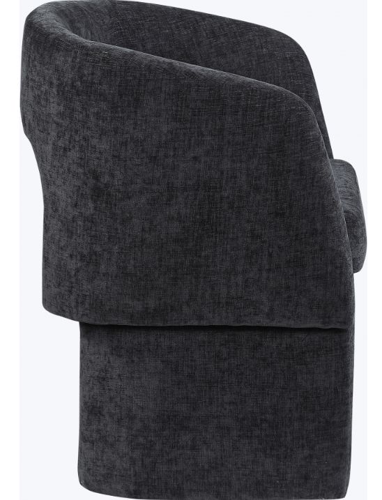 Meridian Furniture Emmet Black Chenile Dining Chair-2