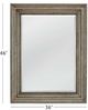 Bassett Mirror Fontana Plated Silver Wall Mirror-3