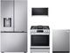 LG 4 Piece PrintProof™ Stainless Steel Gas Kitchen Package-0