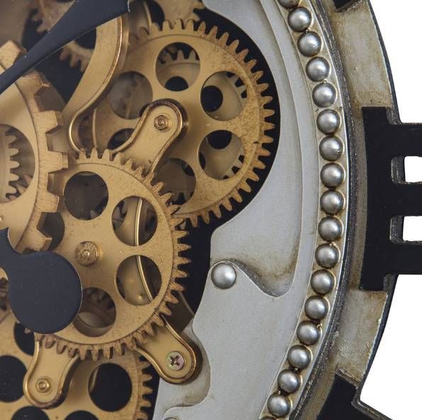 YHD Black/Gold Wall Clock-3