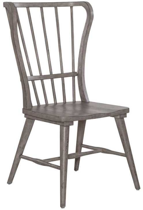 Liberty Furniture River Place Riverstone Gray Windsor Back Side Chair-0