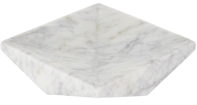 Deco Marche White 8" Geometric Square Tray-2