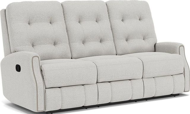 Flexsteel® Devon Silver Glacier Reclining Sofa-0