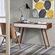 Olliix by Madison Park White/Pecan Rigby Writing Desk-4