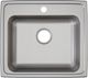 Elkay Lustertone® Classic Lustrous Satin 22" x 19-1/2" x 6" 4-Hole Single Bowl Drop-In ADA Sink-1