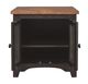 Signature Design by Ashley® Valebeck Light Brown End Table with Rustic Black Base -2