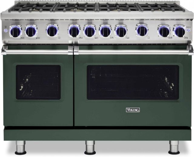 Viking® 7 Series 48" Blackforest Green Pro Style Liquid Propane Range-0