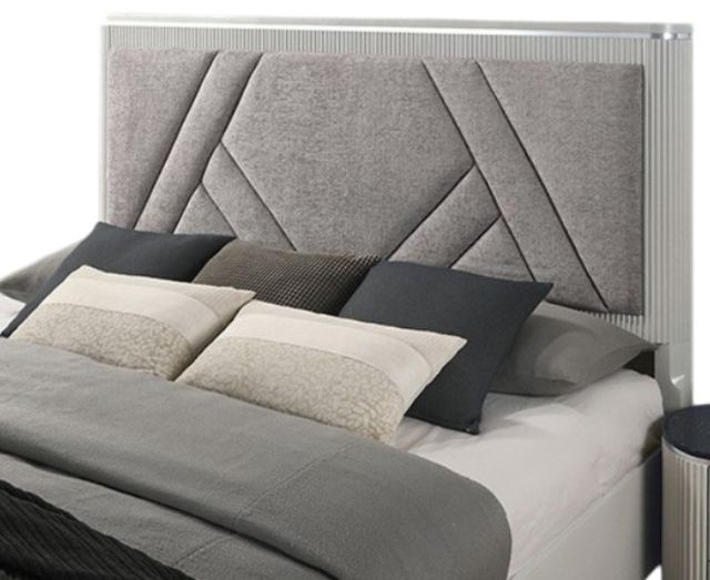 Furniture of America® Aldgate Light Gray Queen Panel Bed-1
