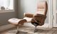 Stressless® by Ekornes® Customizable Sunrise Medium Manual Recliner and Ottoman with Cross Base-1