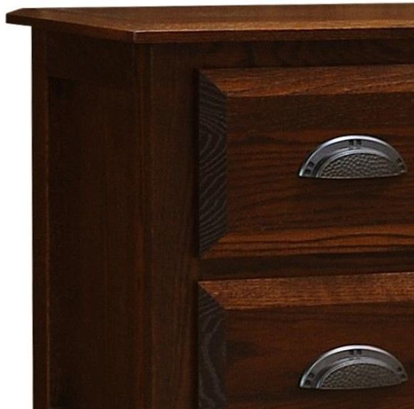 Wolfcraft Furniture Summit Brown 2-Drawer Narrow Nightstand-1