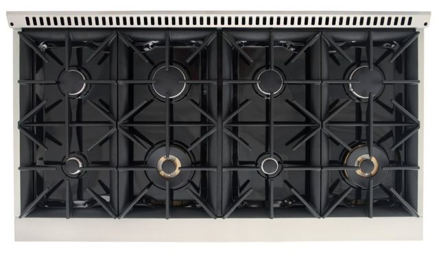 Kucht Professional KDF Series 48" Stainless Steel Pro Style Dual Fuel Range with Green Door-3