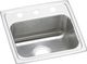 Elkay Lustertone® Classic Lustrous Satin 17" x 16" x 5-1/2" 3-Hole Single Bowl Drop-In ADA Sink-0