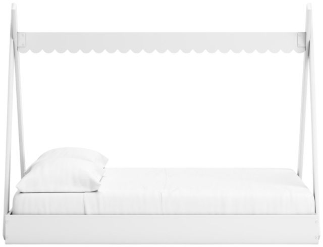 Signature Design by Ashley® Hallityn White Youth Full Tent Complete Bed in Box-3