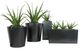 CabanaCoast® Customizable York Aluminum 16" Tall Medium Outdoor Square Planter-1