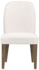 Magnussen Home® Westbourne Dark Umber/Milo Ivory Upholstered Dining Side Chair-2