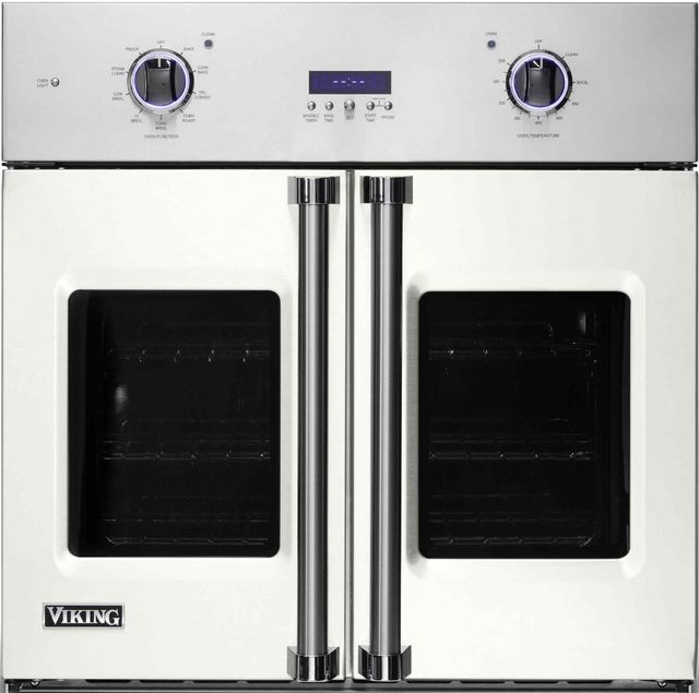 Viking® 7 Series 30" Pure White Electric Single French-Door Oven-0