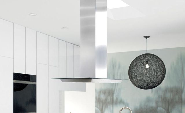 Wolf® 45" Stainless Steel & Glass Island Range Hood-3