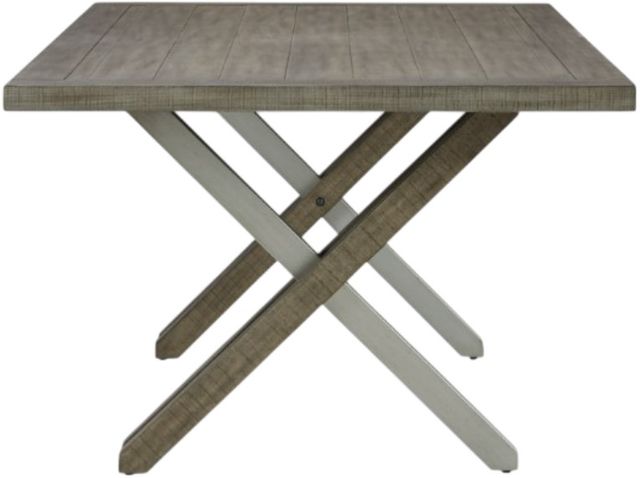 Millennium® by Ashley Krystanza Weathered Gray Dining Table-2