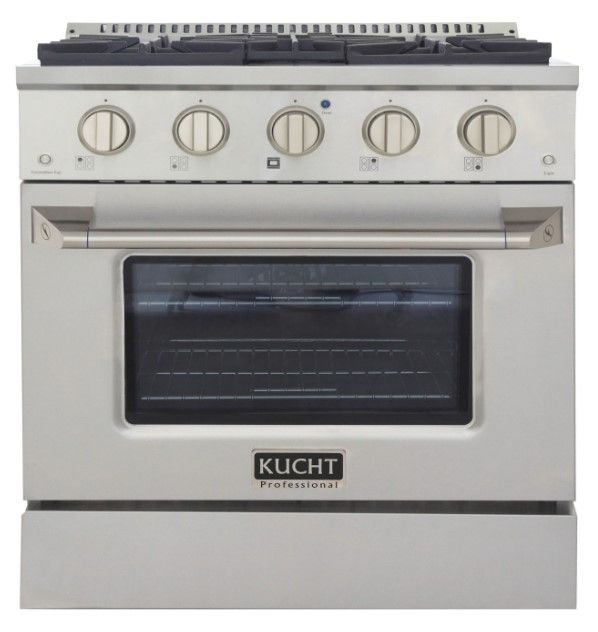 Kucht Professional KDF Series 30" Stainless Steel Pro Style Dual Fuel Range-1