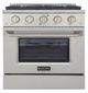 Kucht Professional KDF Series 30" Stainless Steel Pro Style Dual Fuel Range-1