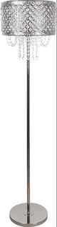 Classy Living Crystal Elegance I Polished Nickel Floor Lamp-0
