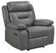 Homelegance® Laconia Dark Gray Manual Recliner-0