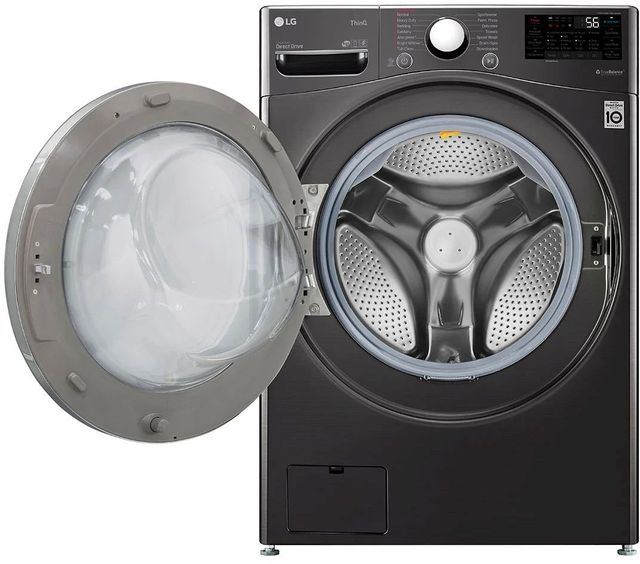 LG 4.5 Cu. Ft. Black Steel Washer Dryer Combo-7