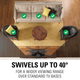Sanus® Black Swiveling TV Base-3