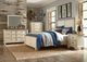 Mazin Furniture Weaver Antique White/Rosy Brown Eastern King Bed-2