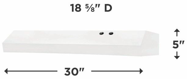 Frigidaire® 30" White Under Cabinet Range Hood-1