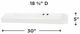 Frigidaire® 30" White Under Cabinet Range Hood-2