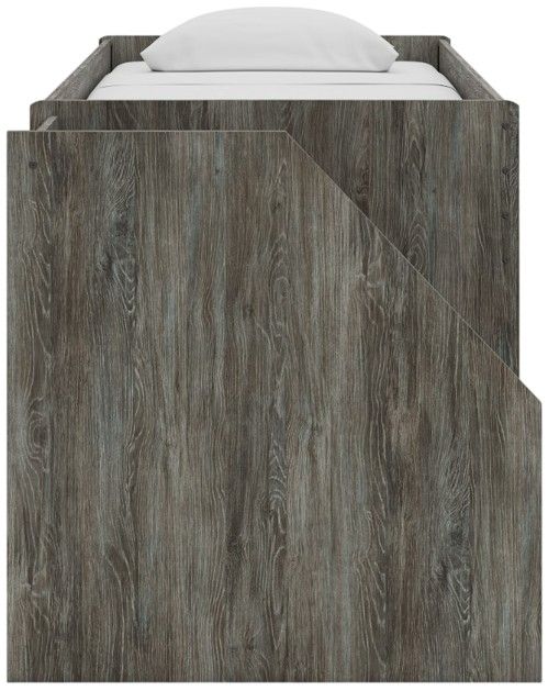 Signature Design by Ashley® Frandern Warm Gray Youth Twin Loft Bed with Drawer Storage-3