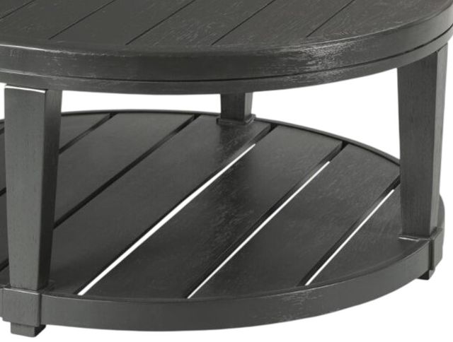 Creek Side Customs Oliver Black Round Cocktail Table-1