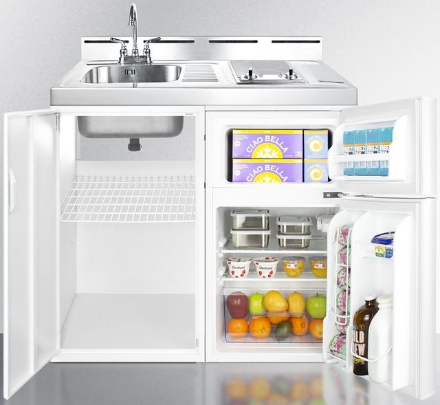 Summit® 39" White All-In-One Kitchenette-3