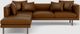 EQ3 Customizable Replay 2-Piece Leather Left-Arm Facing Sofa Sectional and Backless Chaise-2