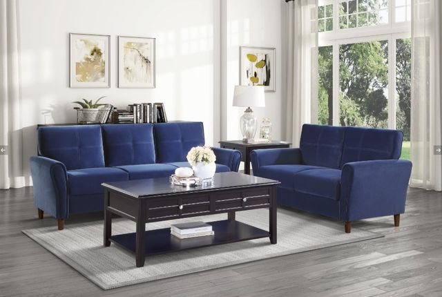Homelegance® Dunleith Blue Loveseat-1