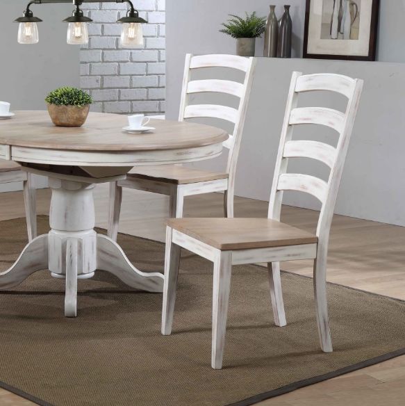 Winners Only® Prescott Brown/White Dining Side Chair-1