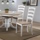 Winners Only® Prescott Brown/White Dining Side Chair-1