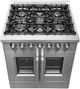 FORNO® Galiano 30" Stainless Steel Pro Style Dual Fuel Range-4