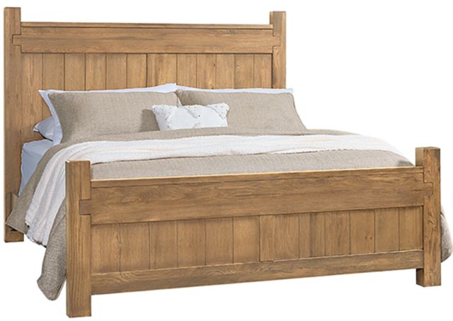 Artisan & Post by Vaughan-Bassett Joinery Natural Oak California King Poster Bed-0