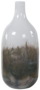 Uttermost® Cardoni 2-Piece Crisp White/Metallic Smoke Bronze Vases-3